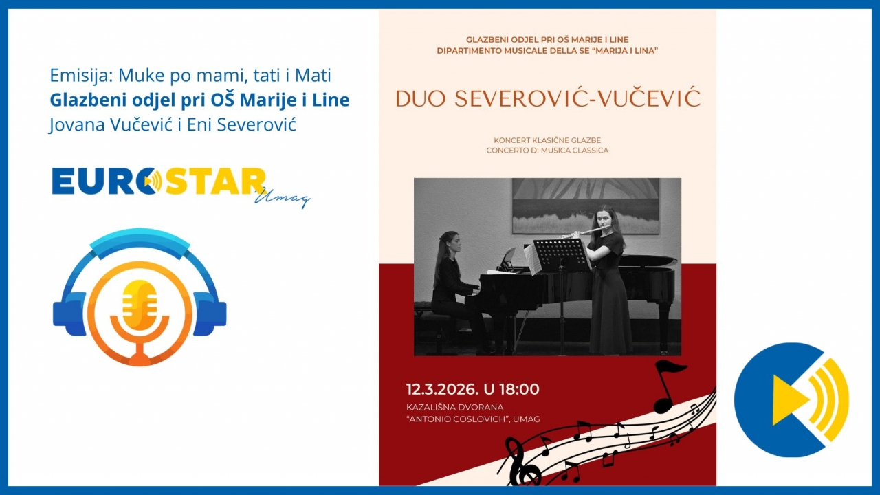 Emisija: MPMTM - Glazbeni odjel pri OŠ Marije i Line: Jovana Vučević i Eni Severović