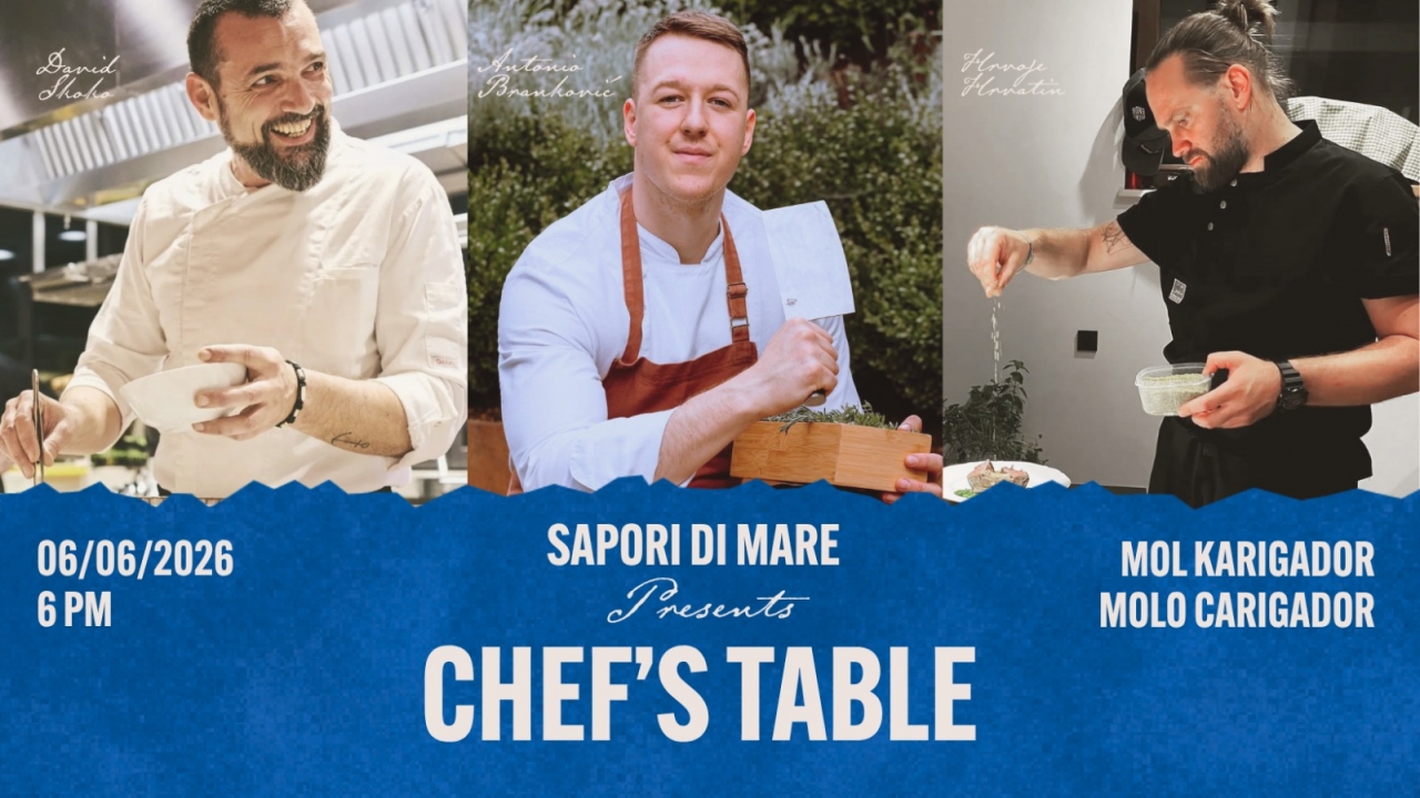 Novosti iz Brtonigle - Vedran Kaligarić najavljuje Chef's Table i početak projekta Sapori di Mare