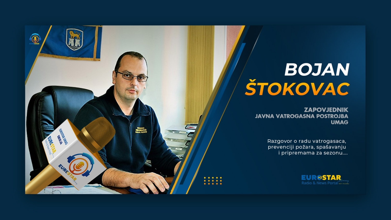 Zapovjednik umaških vatrogasaca Bojan Štokovac - gost emisije JJJ
