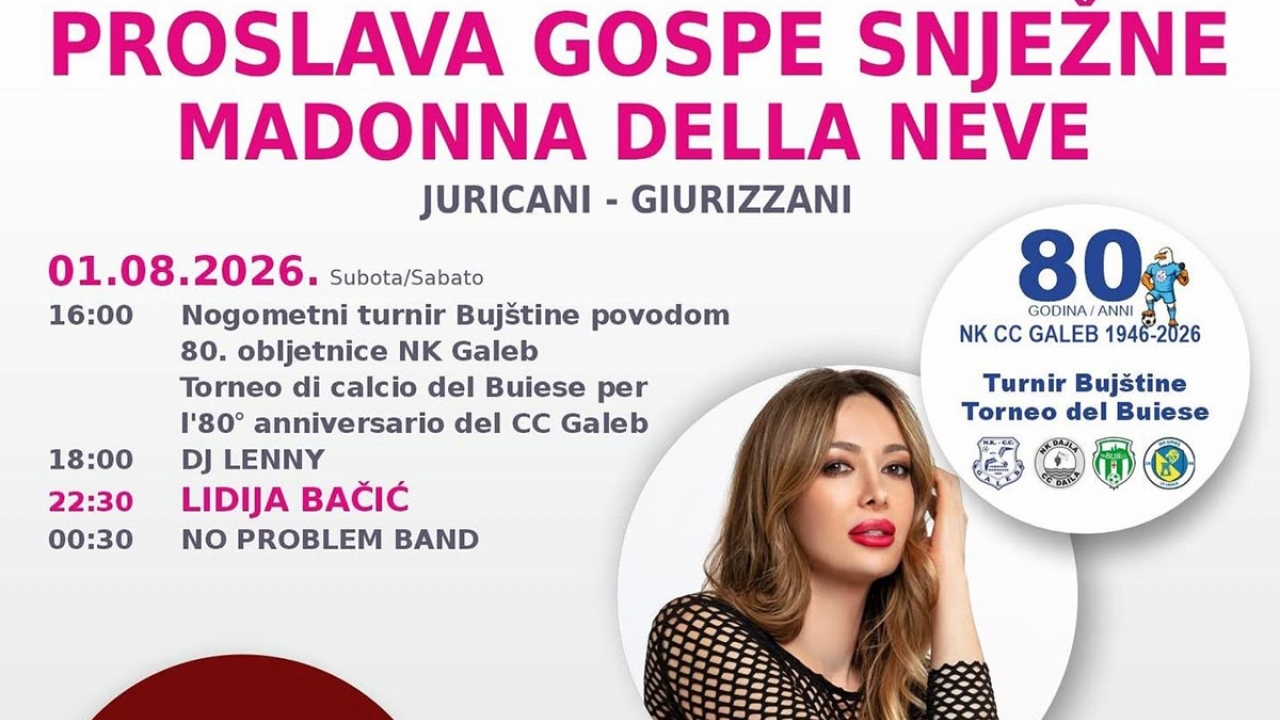 Juricani slave Gospu Snježnu uz Lidiju Bačić, Mambo Kingse i Tequila Band