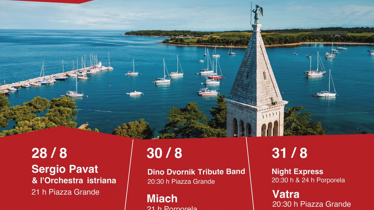 Zbog kiše prebačeni koncerti novigradske fešte na subotu i nedjelju