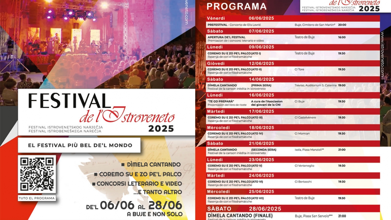 FESTIVAL DELL'ISTROVENETO - 14° izdanje, 6. - 28. lipanj 2025.