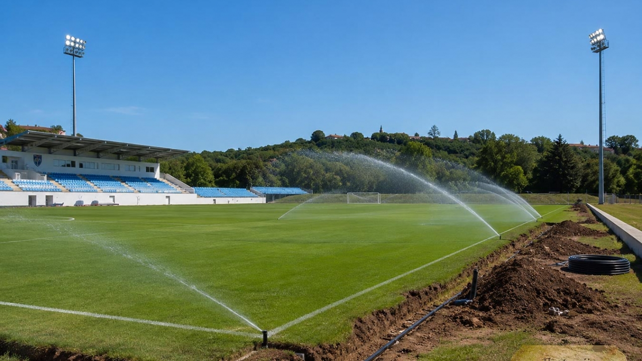 Brtonigla ulaže u novo navodnjavanje nogometnog igrališta