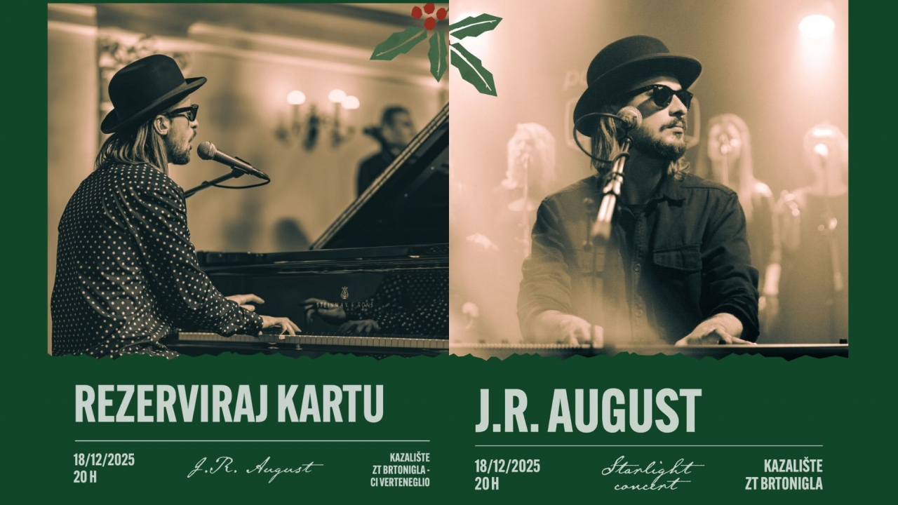 J.R. August na Pop Up eventu u Brtonigli - Otvorene su rezervacije karata