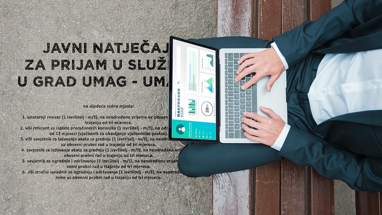 Još danas otvoren javni natječaj za prijam u službu u Grad Umag - Umago