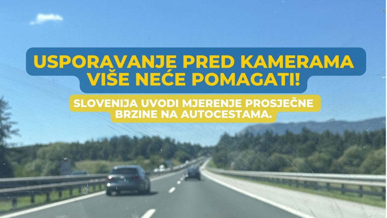 Slovenija uvodi nove kamere na autocestama: Mjerit će prosječnu brzinu, a kazne dosežu 1.200 eura