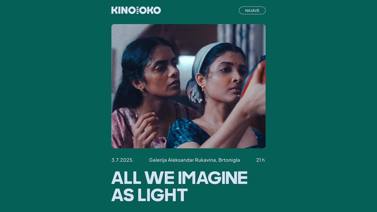 Film “All We Imagine as Light” 3. srpnja u Galeriji Aleksandra Rukavine