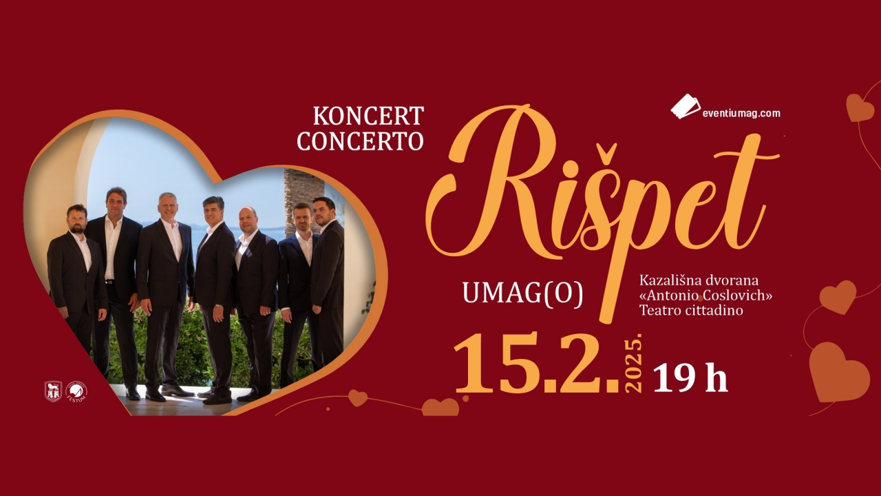 Klapa Rišpet donosi romantičnu glazbenu večer u Umag