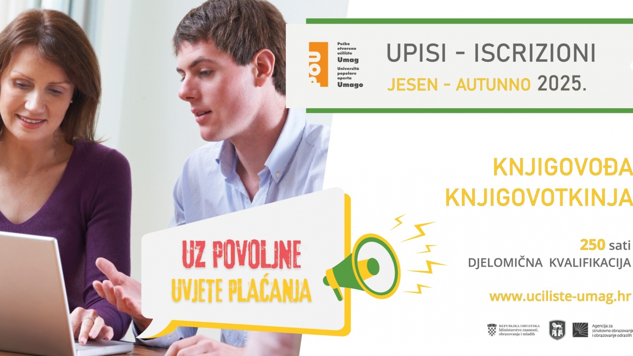 Posljednja mjesta u programu obrazovanja za stjecanje djelomične kvalifikacije knjigovođa
