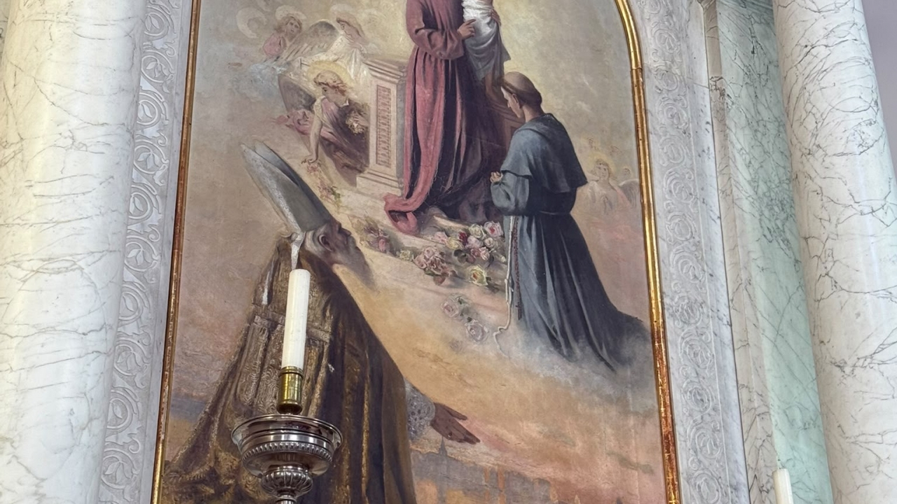 Umaške mikro priče – Slika sv. Josipa s djetetom Isusom, sv. Nikolom i sv. Antunom Padovanskim