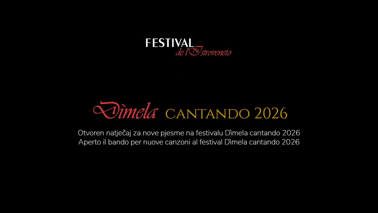 Otvoren natječaj za nove pjesme na festivalu Dìmela cantando 2026