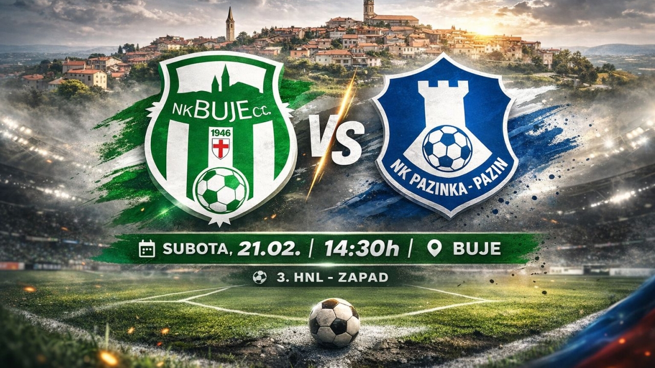 Derbi na vrhu tablice u Bujama – NK Buje dočekuje lidera NK Pazinku