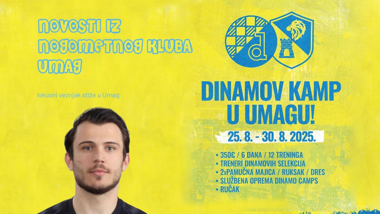 Novosti iz NK Umag: Novo pojačanje i Dinamov kamp