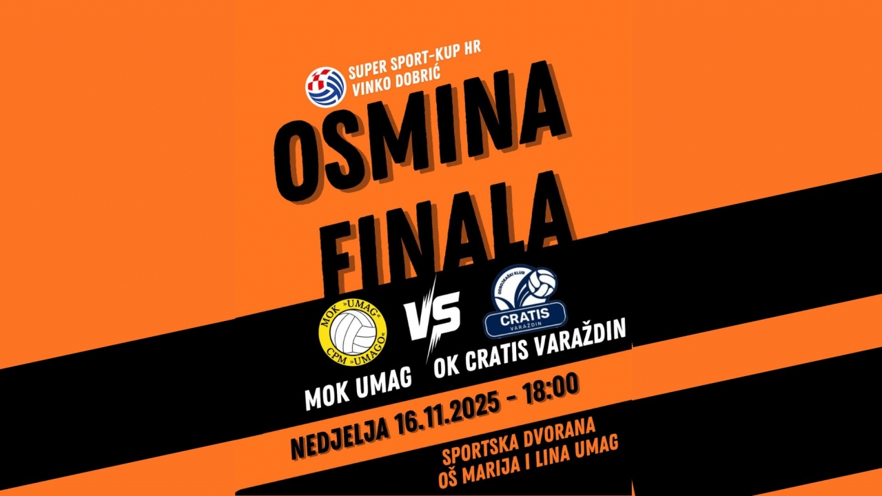 Odbojkaše Umaga ove nedjelje očekuje dvoboj sa Superligašima u osmini finala Kupa