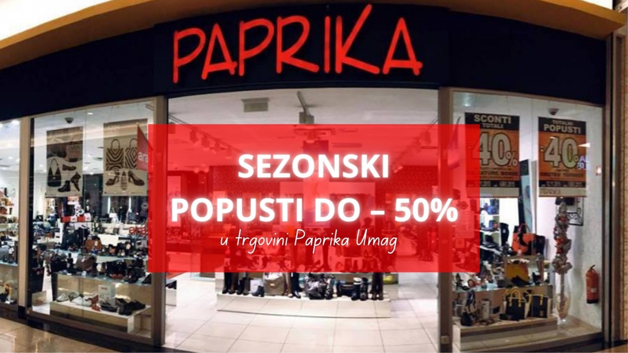 Sezonski popusti do 50% u trgovini Paprika Umag