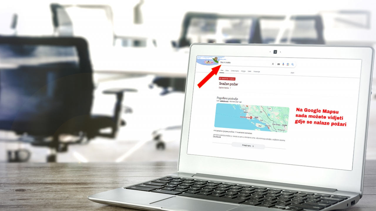Na Google Mapsu sada možete pratiti aktivne požare u Hrvatskoj