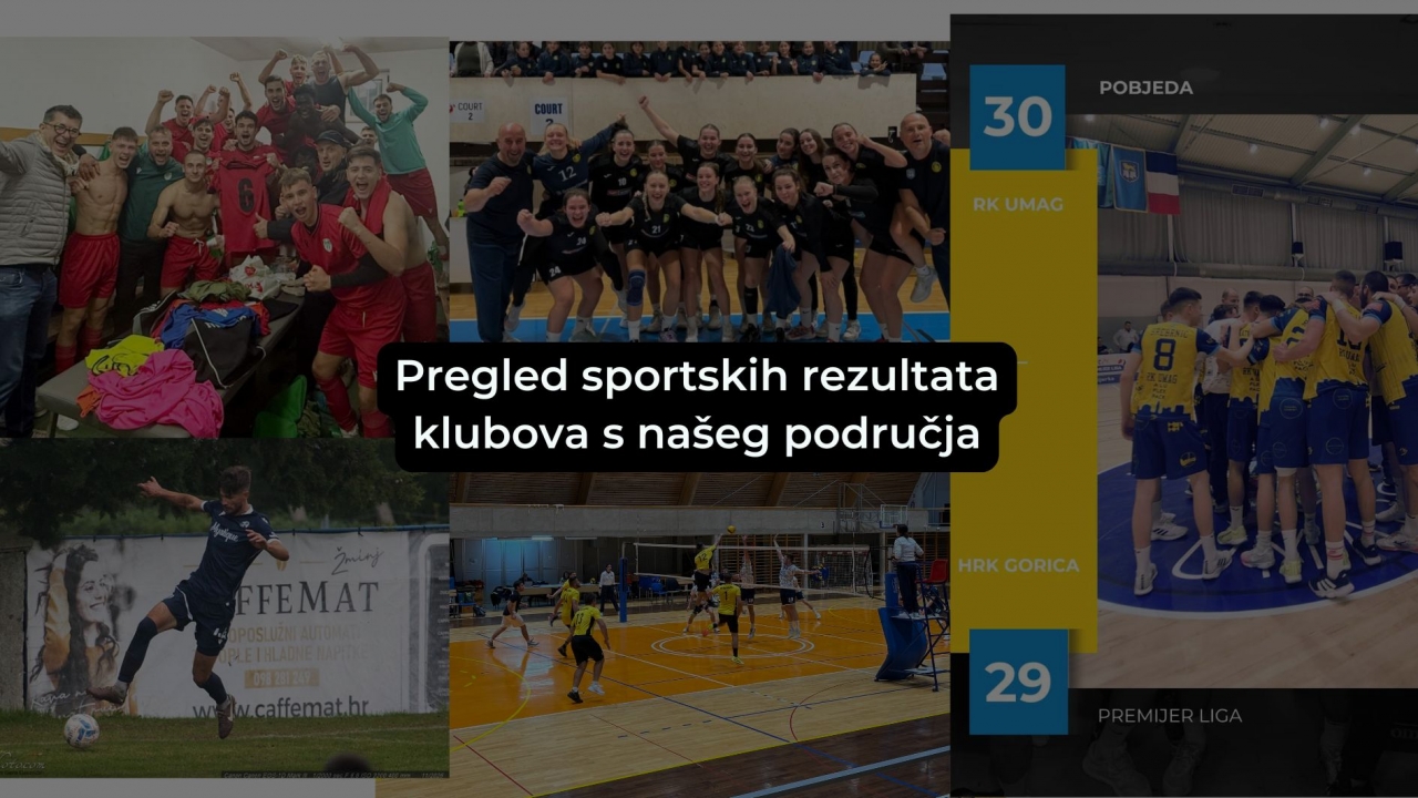 Donosimo pregled sportskih rezultata klubova s našeg područja