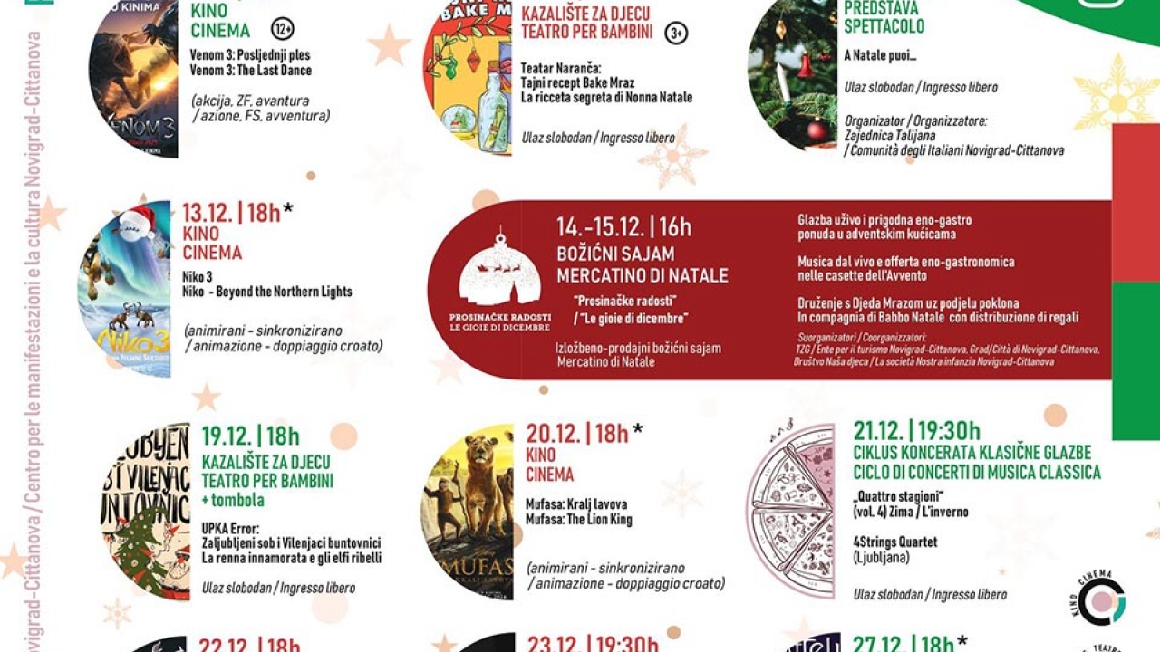 Program CMIK Novigrad-Cittanova - prosinac 2024.