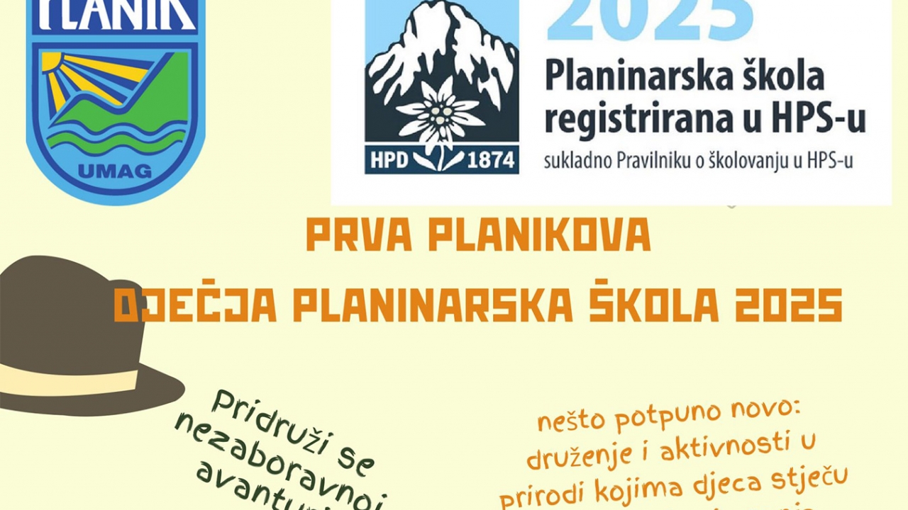 Planik otvara prijave za Malu planinarsku školu 2025