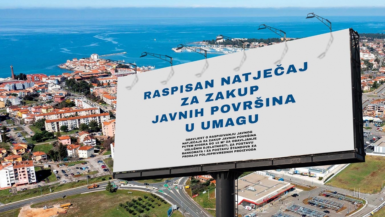 Raspisan natječaj za zakup javnih površina u Umagu