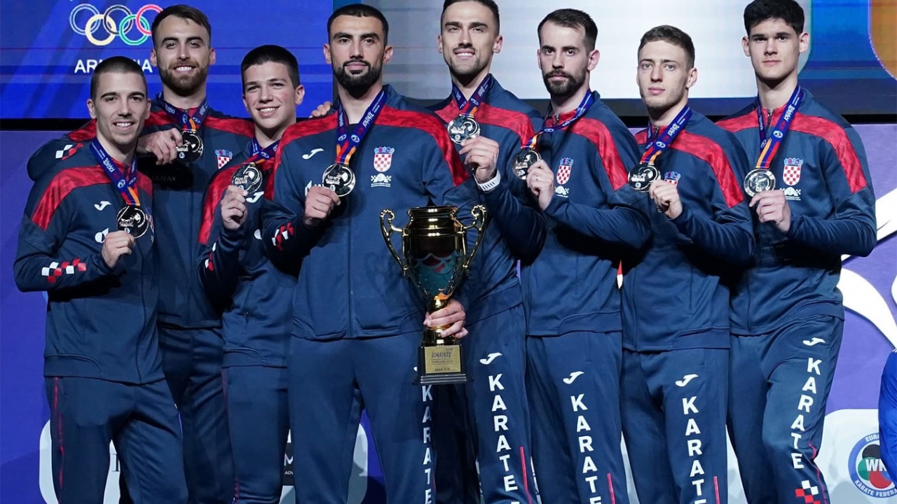 Hrvatska reprezentacija osvojila srebro na Europskom prvenstvu u karateu