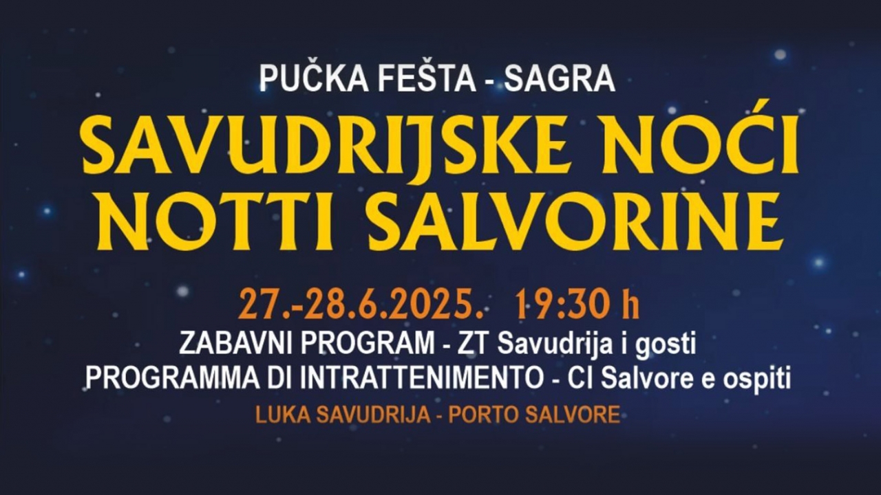 Savudrijske noći ponovno okupljaju zaljubljenike u tradiciju i glazbu