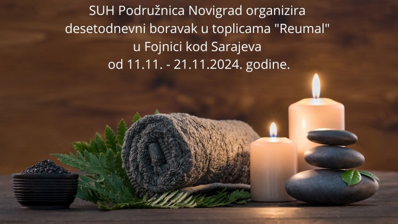 SUH Podružnica Novigrad organizira desetodnevni boravak u toplicama 