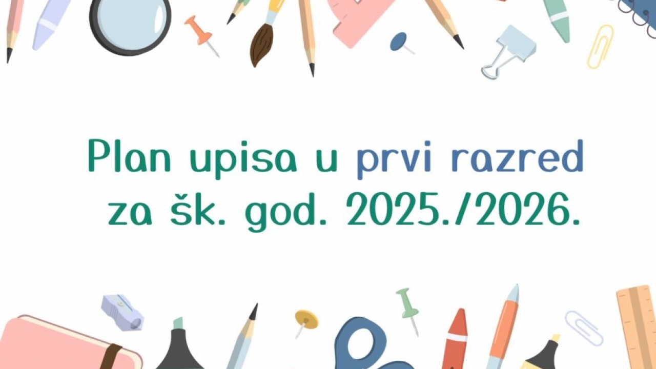 Informacije o upisu djece u 1. razred osnovne škole