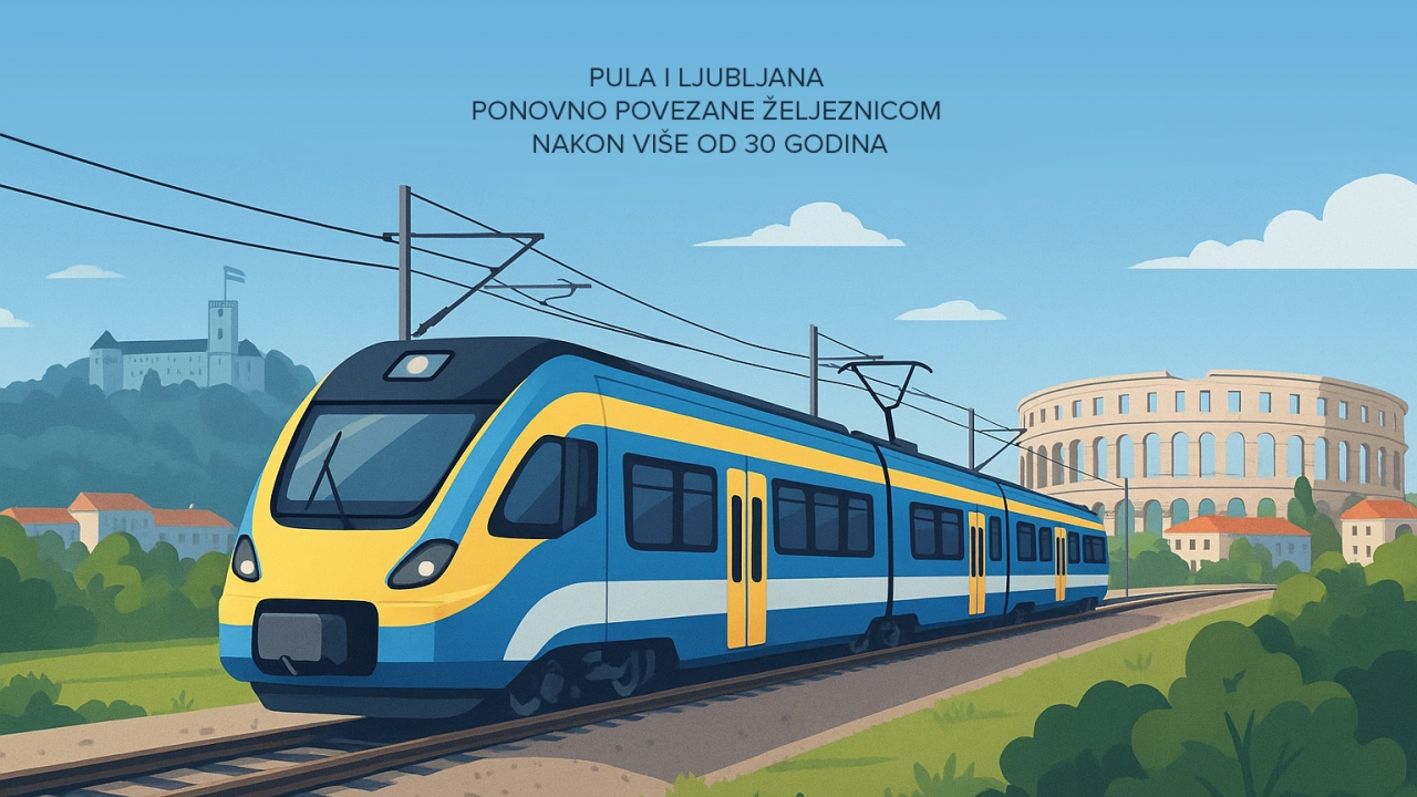Pula i Ljubljana ponovno povezane željeznicom nakon više od 30 godina