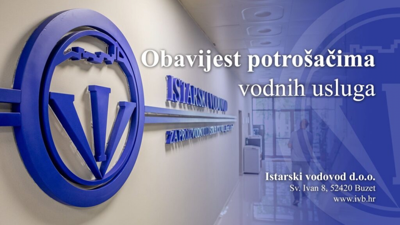 Obavijest o privremenoj obustavi opskrbe vodom (1.4. / 8,30h-14h)