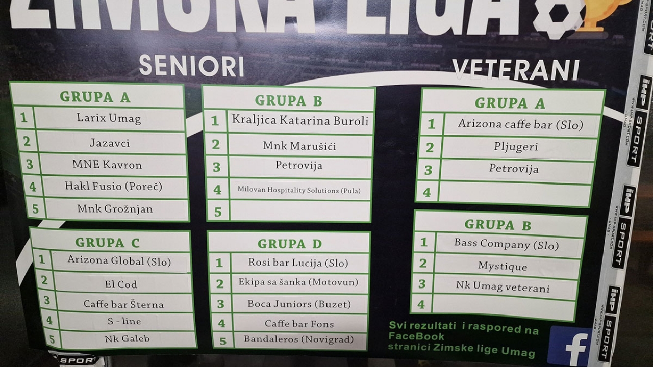 Počela kultna umaška Zimska liga!