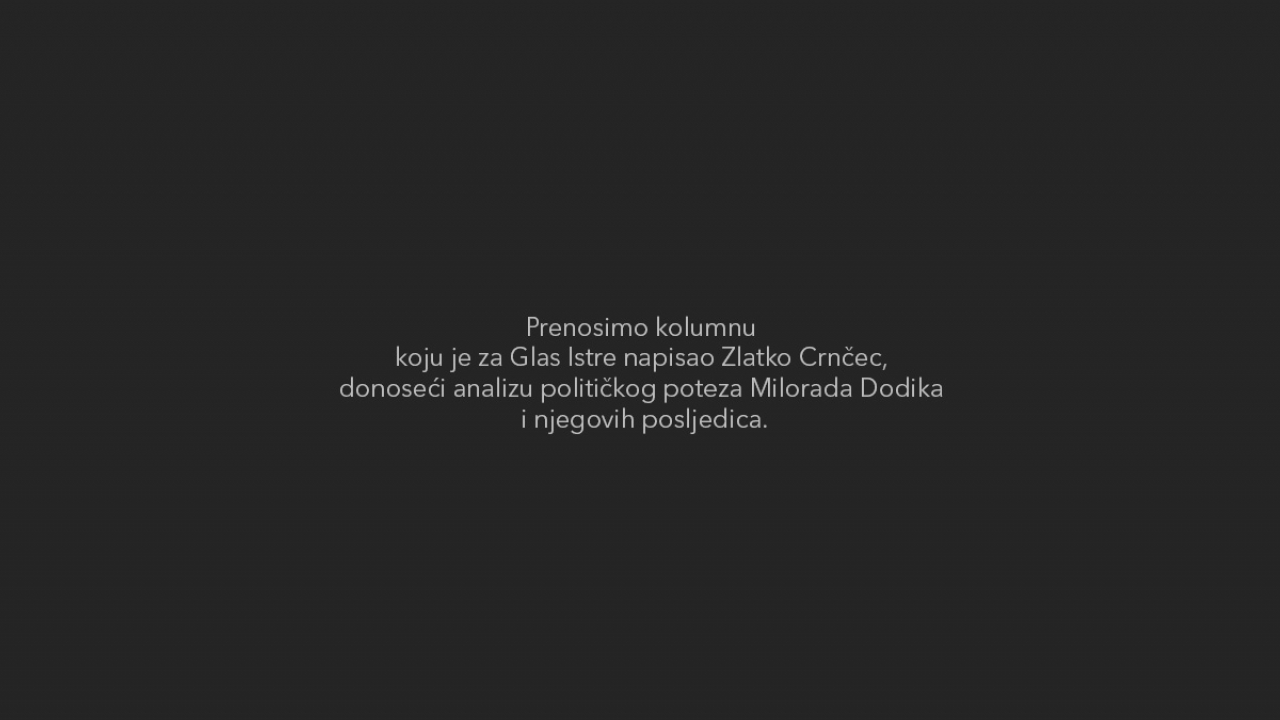 Zlatko Crnčec piše za Glas Istre: Dodik – najlošiji balkanski političar