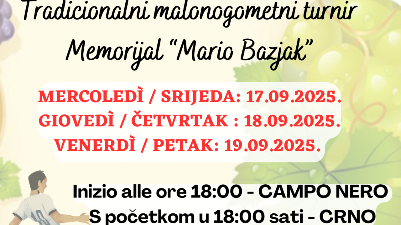 ZT Buje - CI Buie organizira niz aktivnosti povodom Dana grožđa
