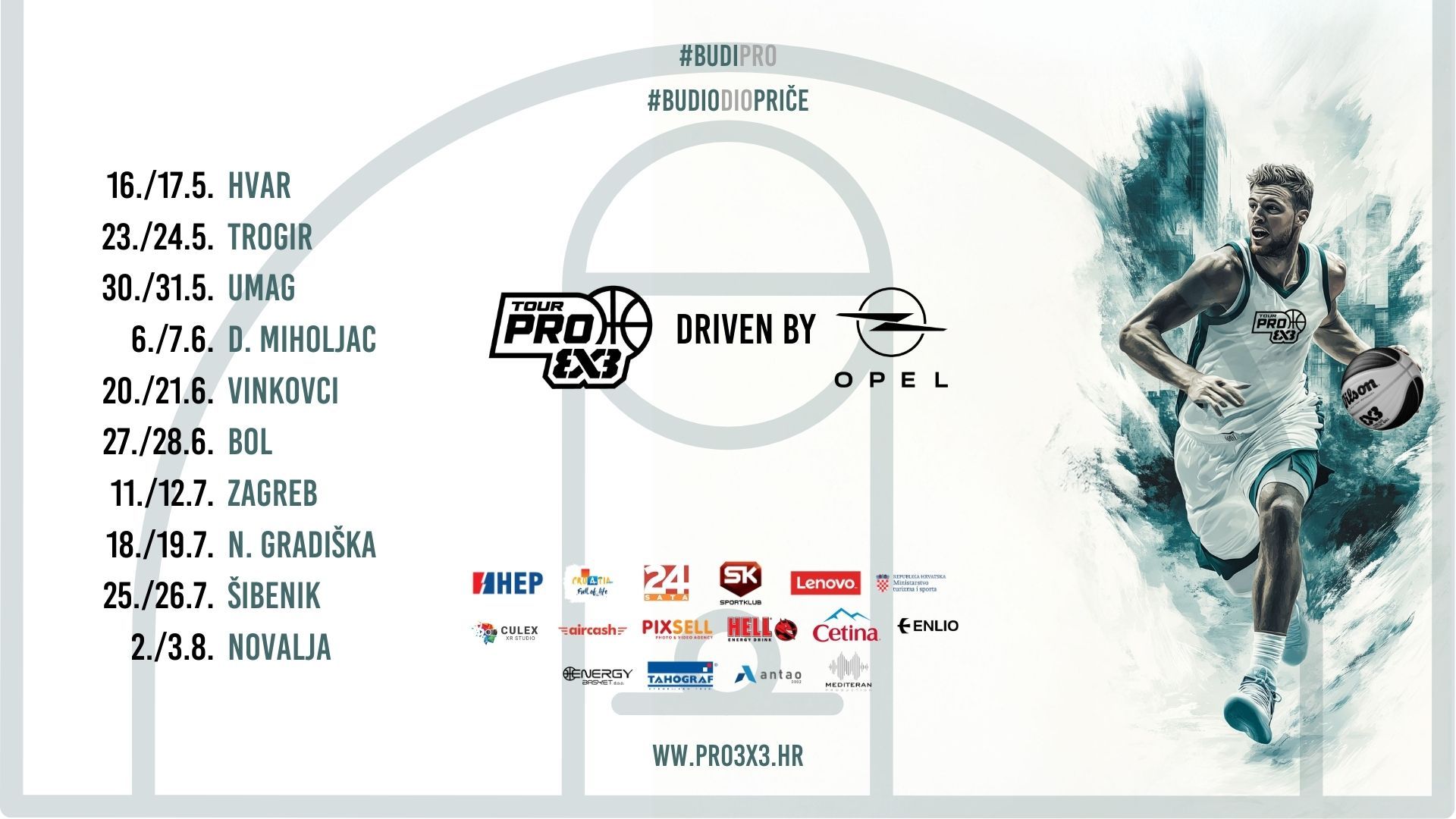 Umag domaćin trećeg turnira PRO 3x3 Toura 2025.