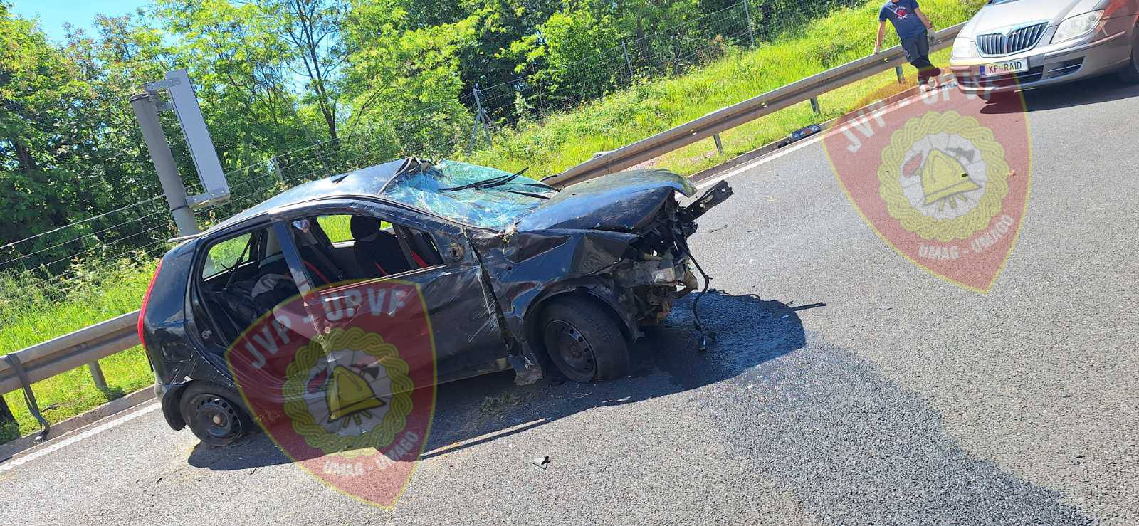 Prometna nesreća kod naplatne postaje Umag na Istarskom ipsilonu