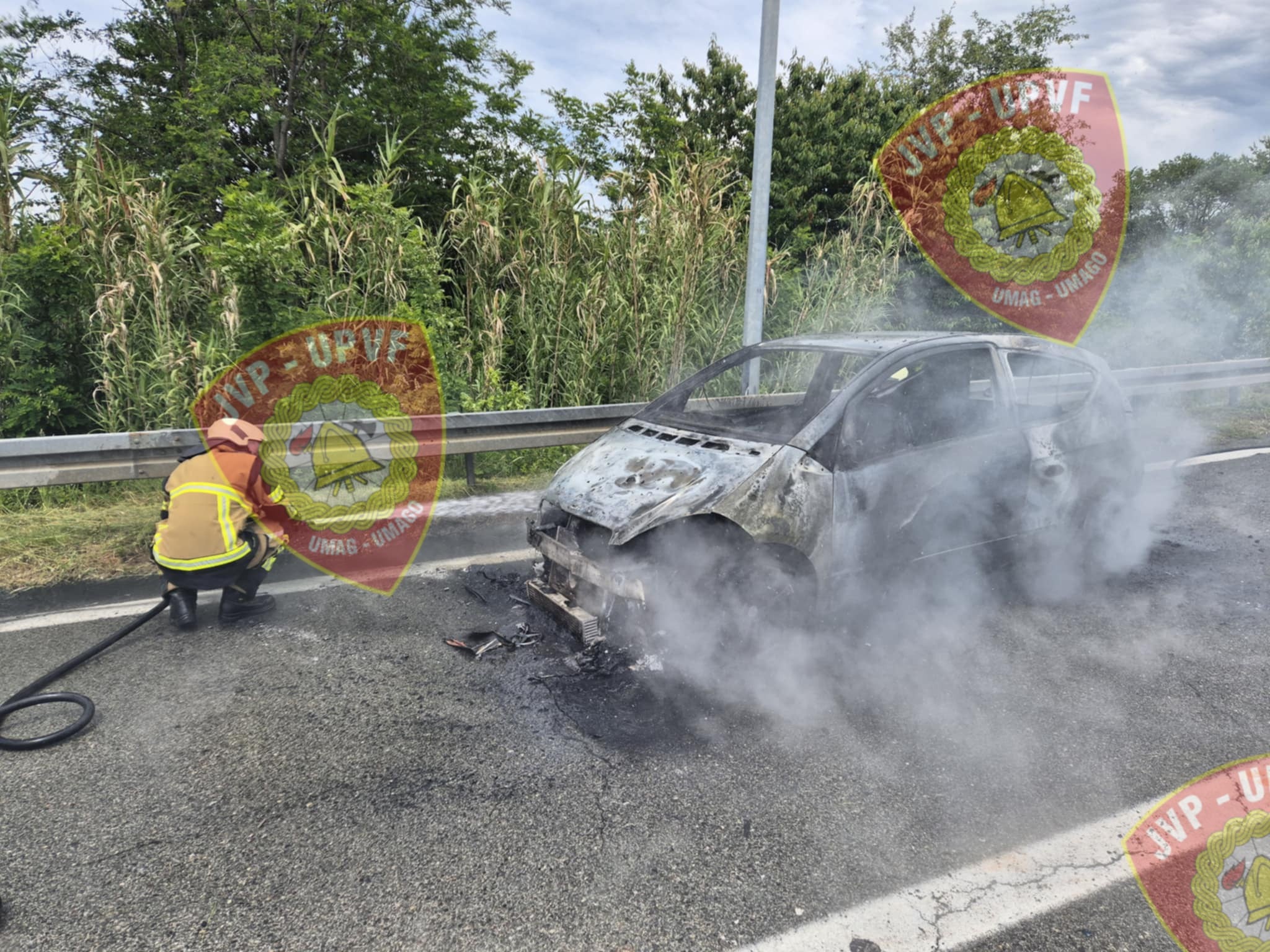 Vozilo u potpunosti izgorjelo na izlazu s Ipsilona kod Nove Vasi