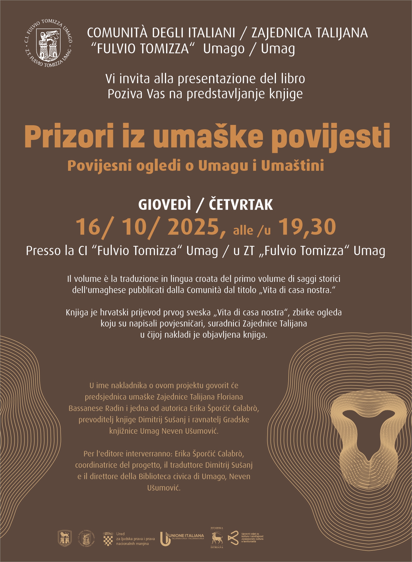 Predstavljanje knjige Prizori iz umaške povijesti u Zajednici Talijana “Fulvio Tomizza”