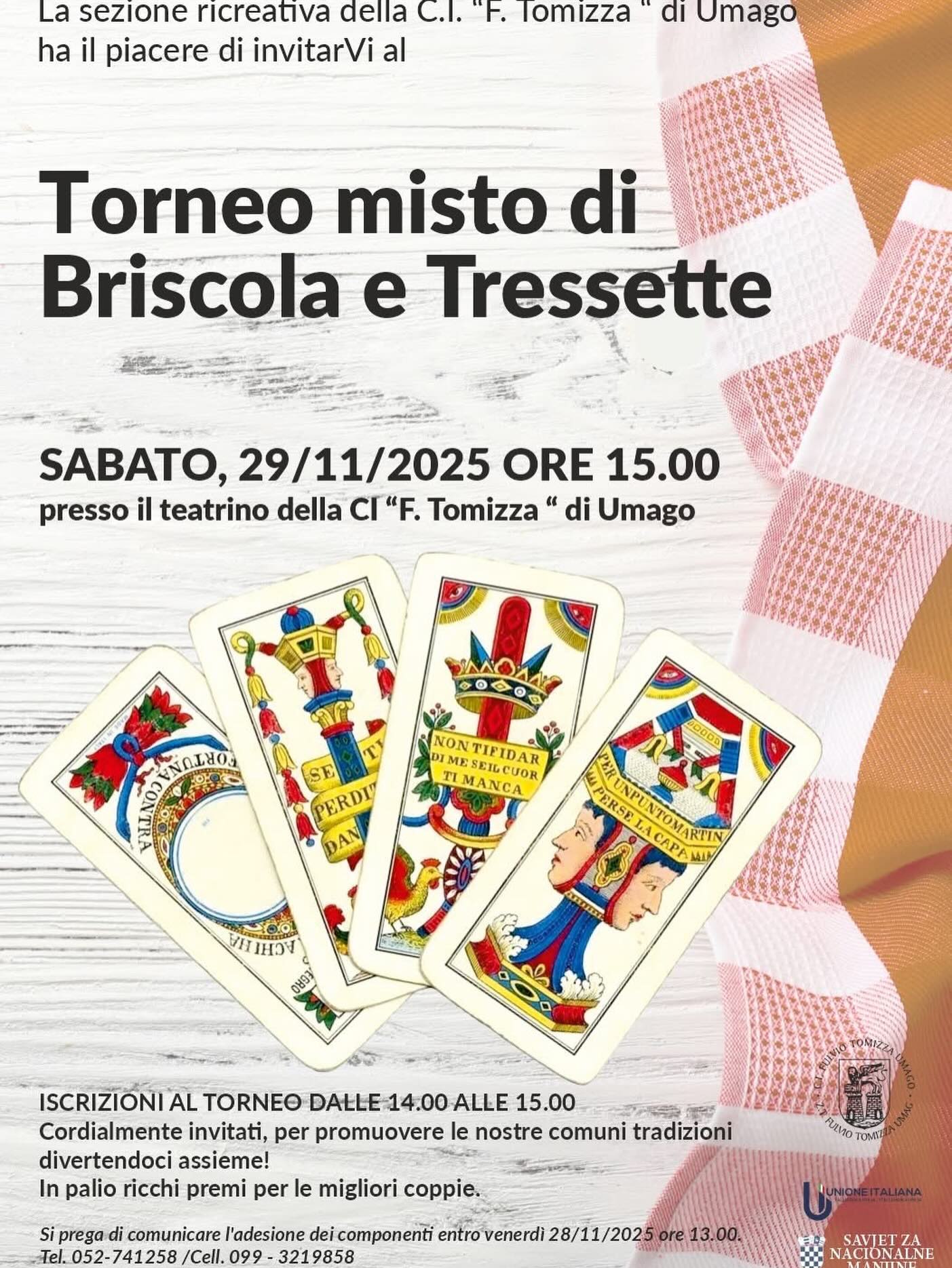 CI UMAGO - Turnir u briškuli i trešeti ove subote u Umagu