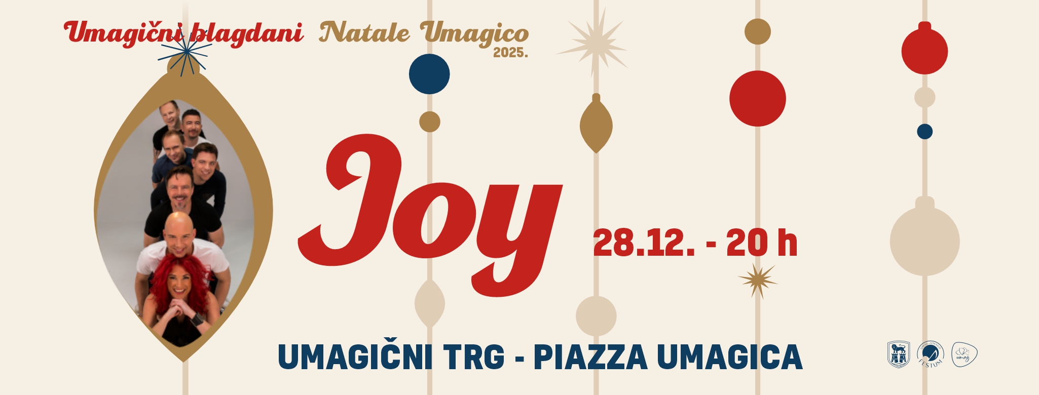 Grupa Joy rasplesat će zadnju nedjeljnu večer godine na Umagičnom trgu