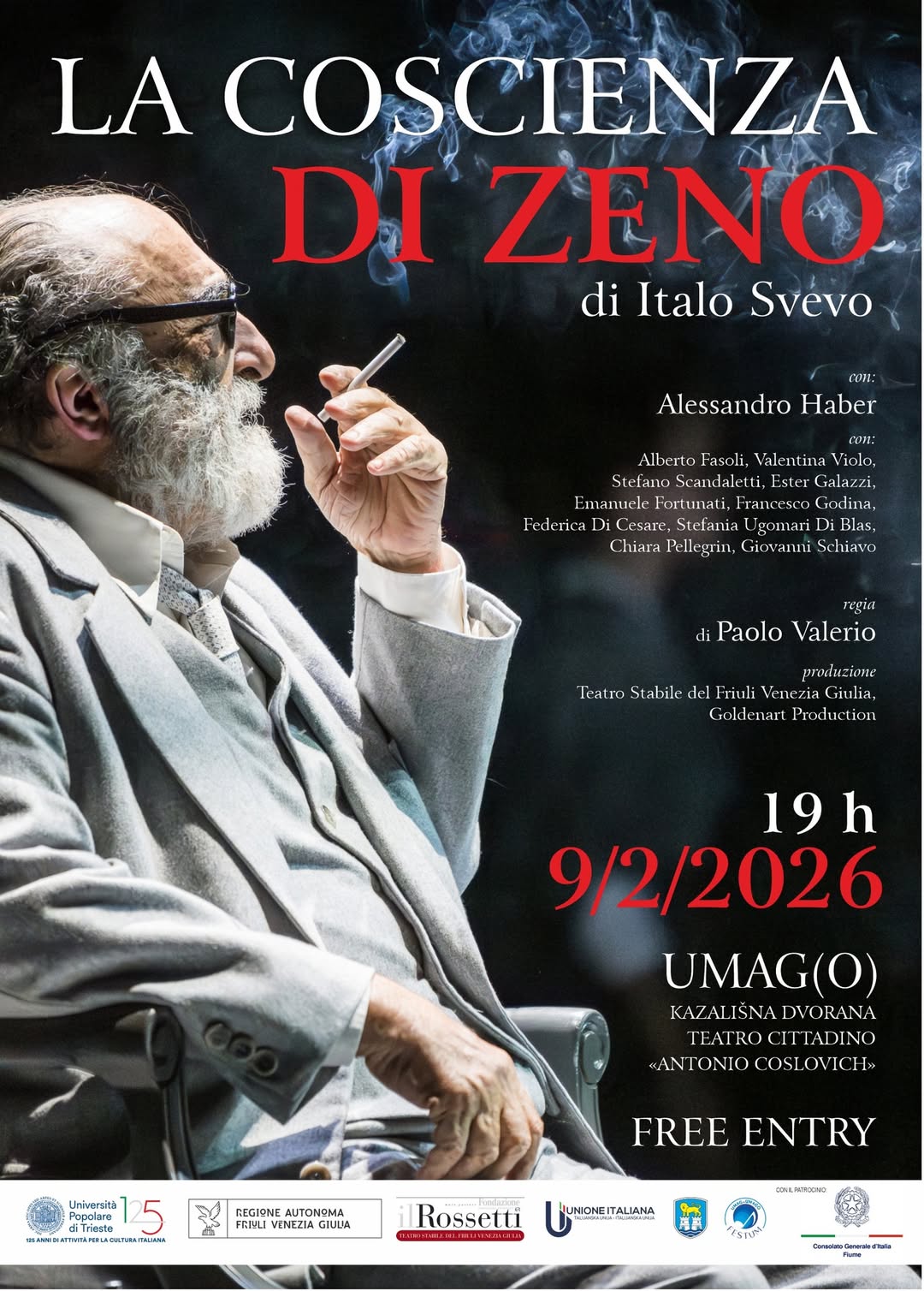 “Zenoova savjest” Itala Sveva stiže u Umag – besplatna kazališna večer u Gradskom kazalištu