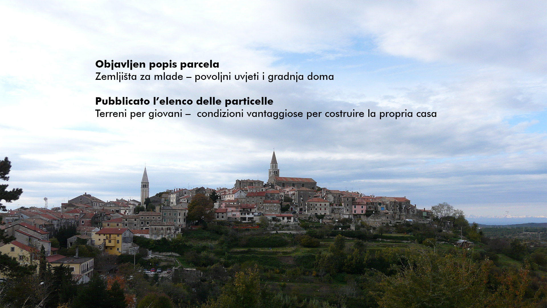 Objavljen popis građevinskih parcela u Bujama za mlade