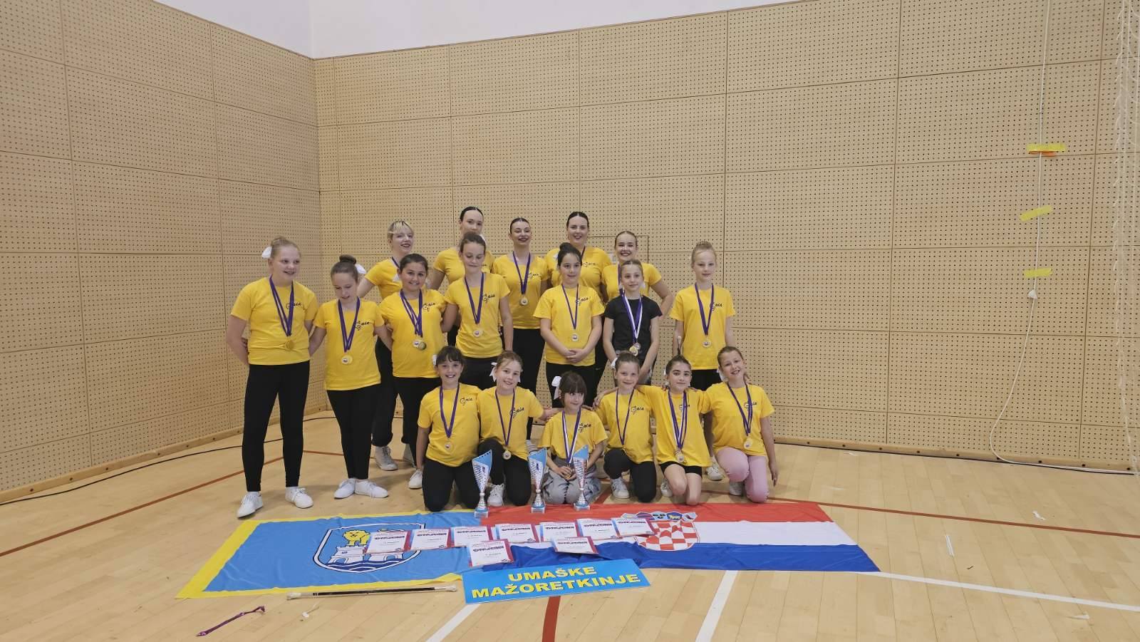 Umaške mažoretkinje ostvarile sjajan uspjeh na Državnom prvenstvu u Svetom Martinu na Muri