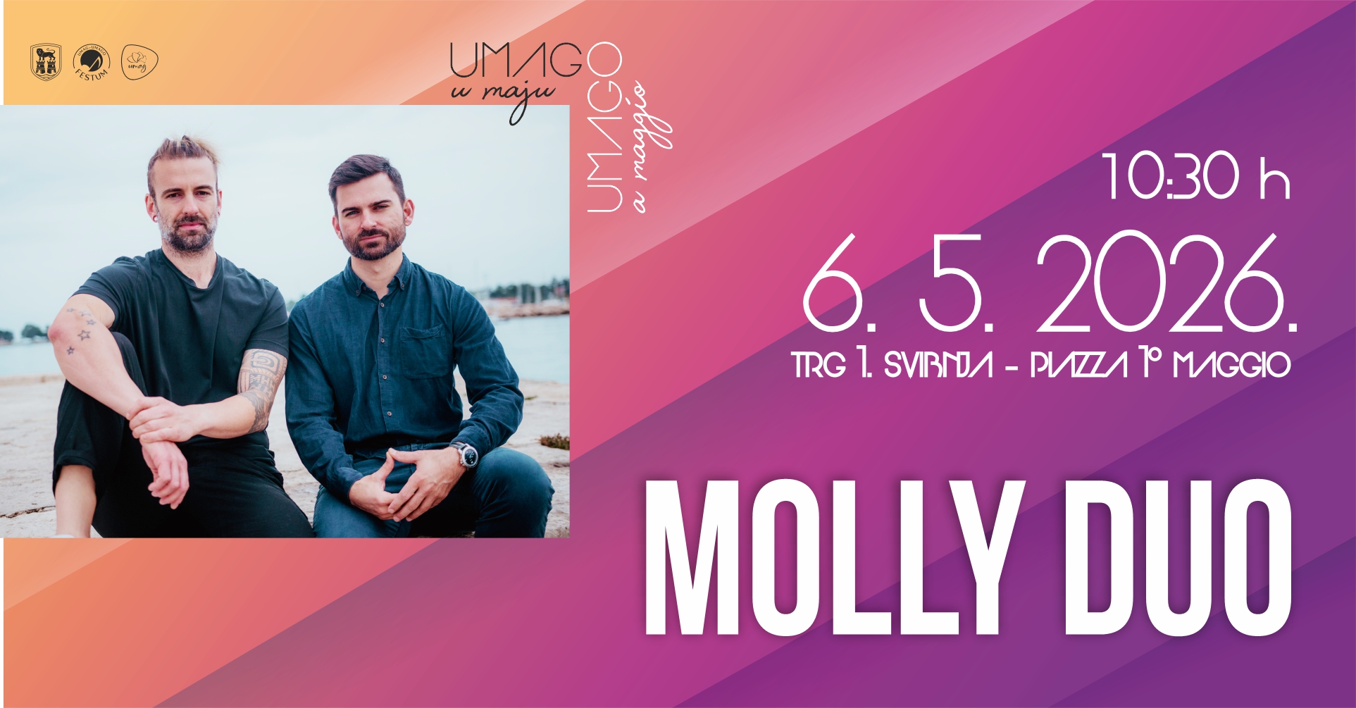 Umag u maju: jutro na Dan Grada Umaga započinje uz odličan „Molly Duo“