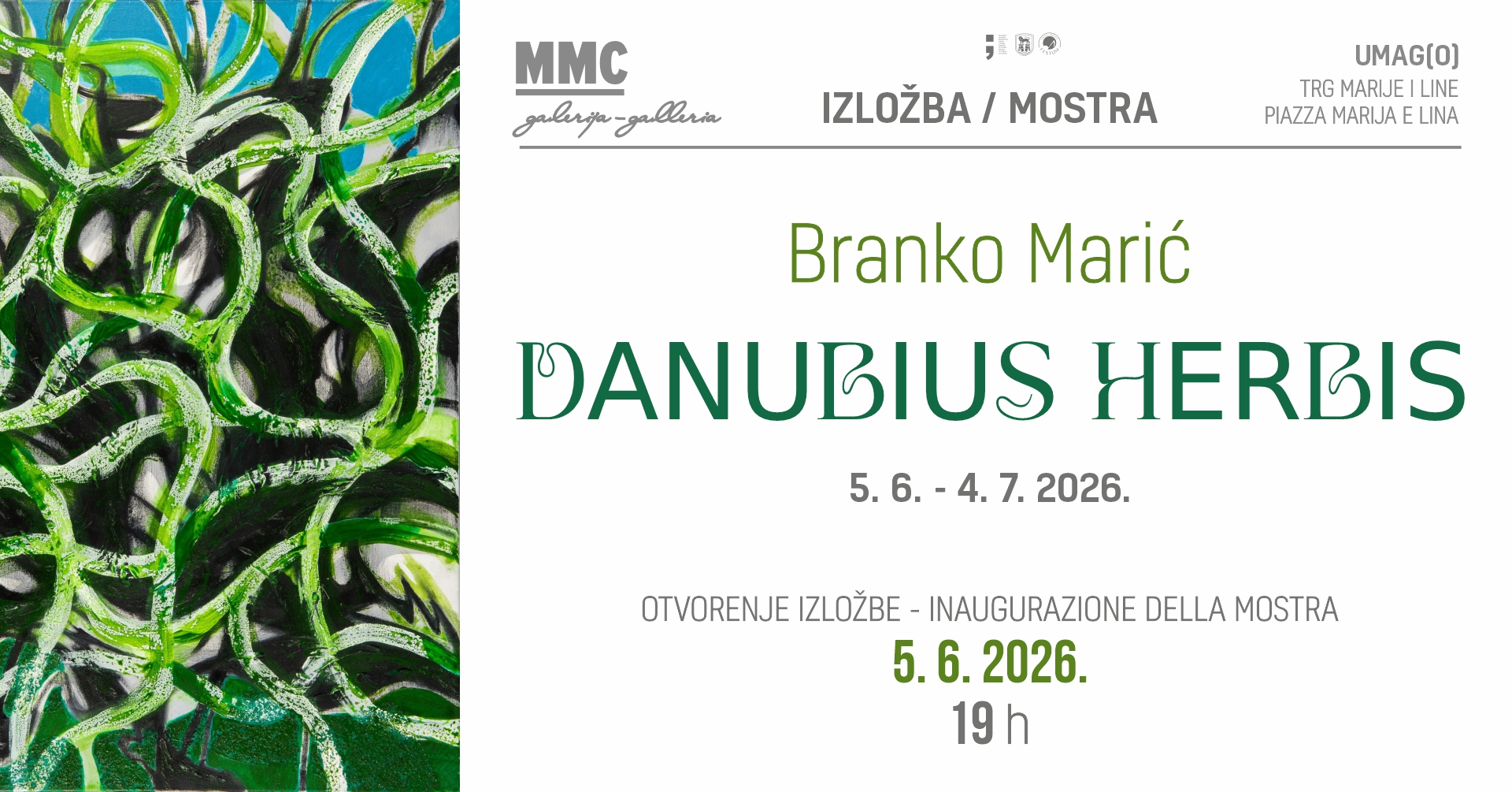 Branko Marić izlaže u Umagu: „Danubius Herbis“ od 5. lipnja u MMC galeriji