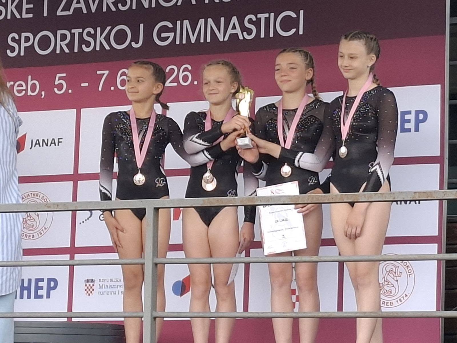 Gimnastički klub Umag osvojio ekipnu broncu na prvenstvu Hrvatske
