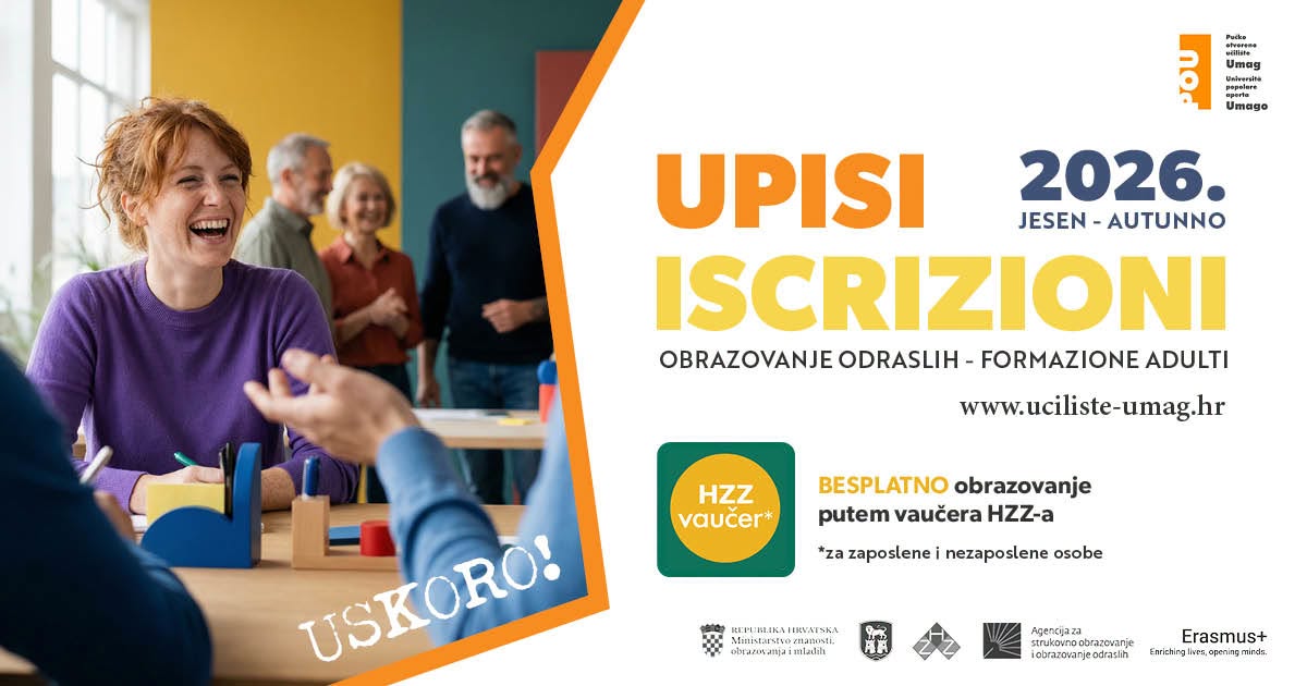 POU „Ante Babić“ Umag priprema nove programe: dostupno i besplatno obrazovanje putem HZZ vaučera