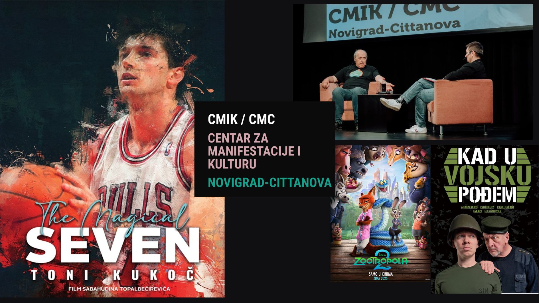 ŠTO NAS ČEKA OVOGA TJEDNA U CMIK-U? FUŠ projekcije, talk show s Korlevićem, večer smijeha i dokumentarac o Kukoču