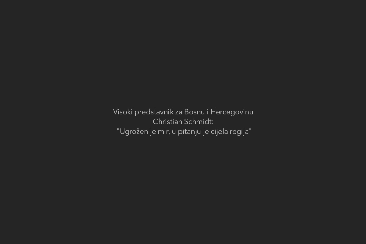 Schmidt upozorio UN na destabilizaciju BiH i regije