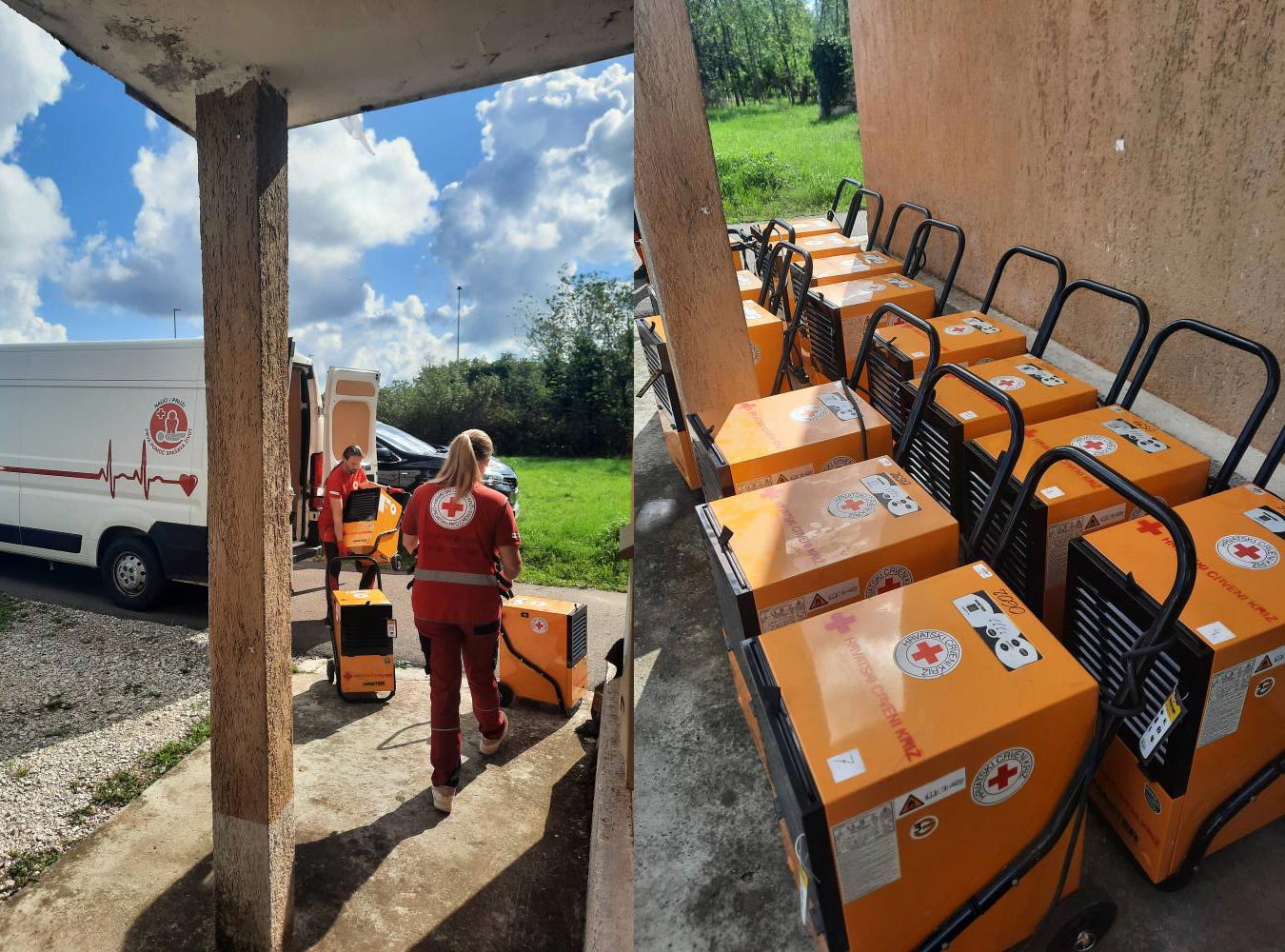 Crveni križ Bujštine distribuirao isušivače u četiri istarske jedinice lokalne samouprave