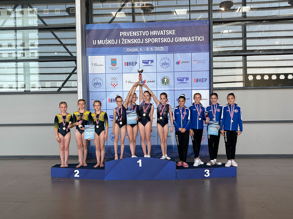 Umaški gimnastičari postigli izvrsne rezultate na državnom prvenstvu u Osijeku